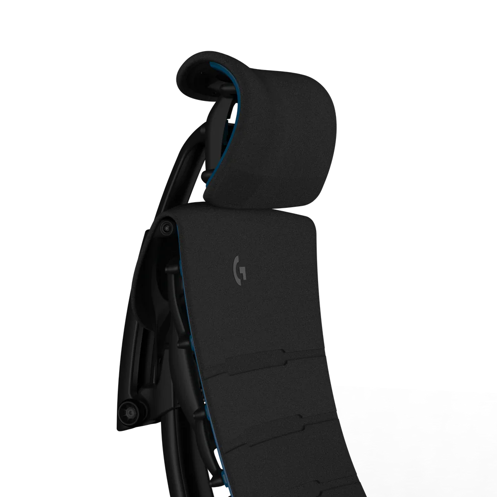 Atlas Headrest dla Herman Miller Embody (czarno-cyjanowy gaming)