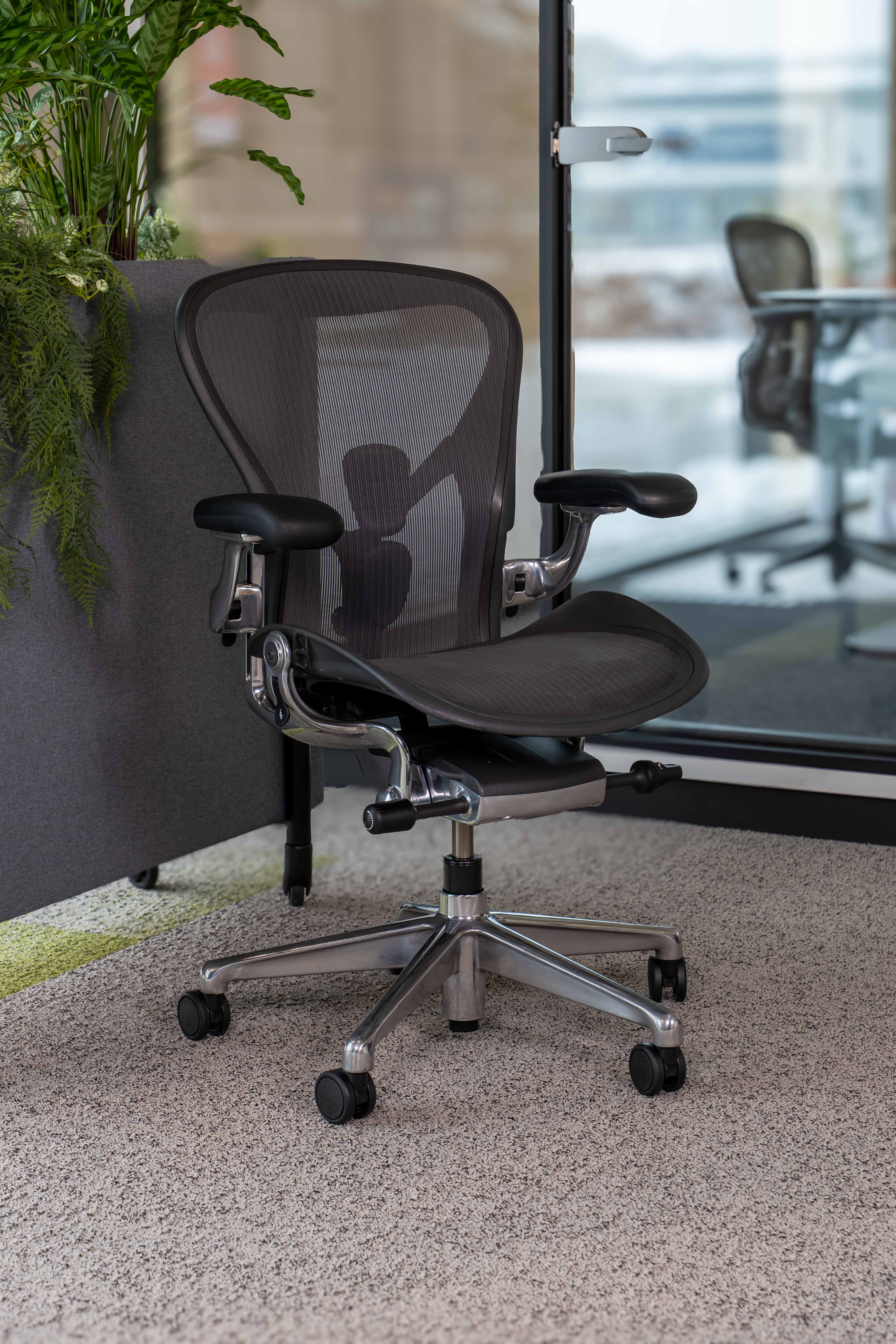 Refurbished Herman Miller Aeron Remastered Polished