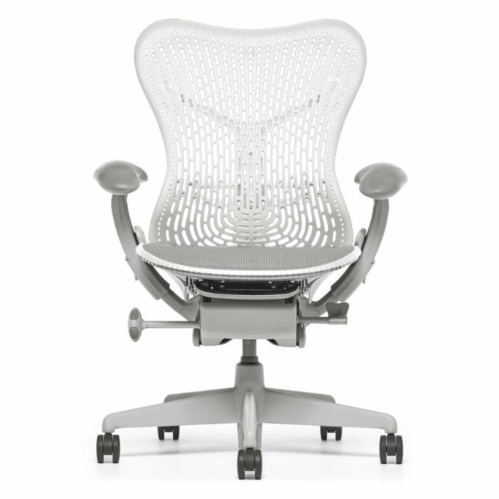 Odnowione krzesło Herman Miller Mirra 1 w kolorze alpejskim