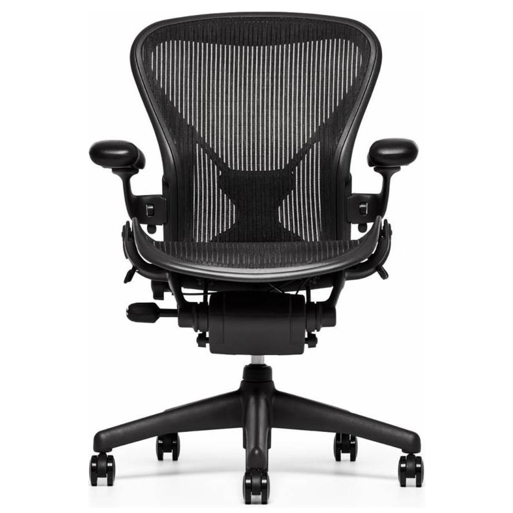 Odnowione krzesło Herman Miller Aeron Classic (grafitowe)