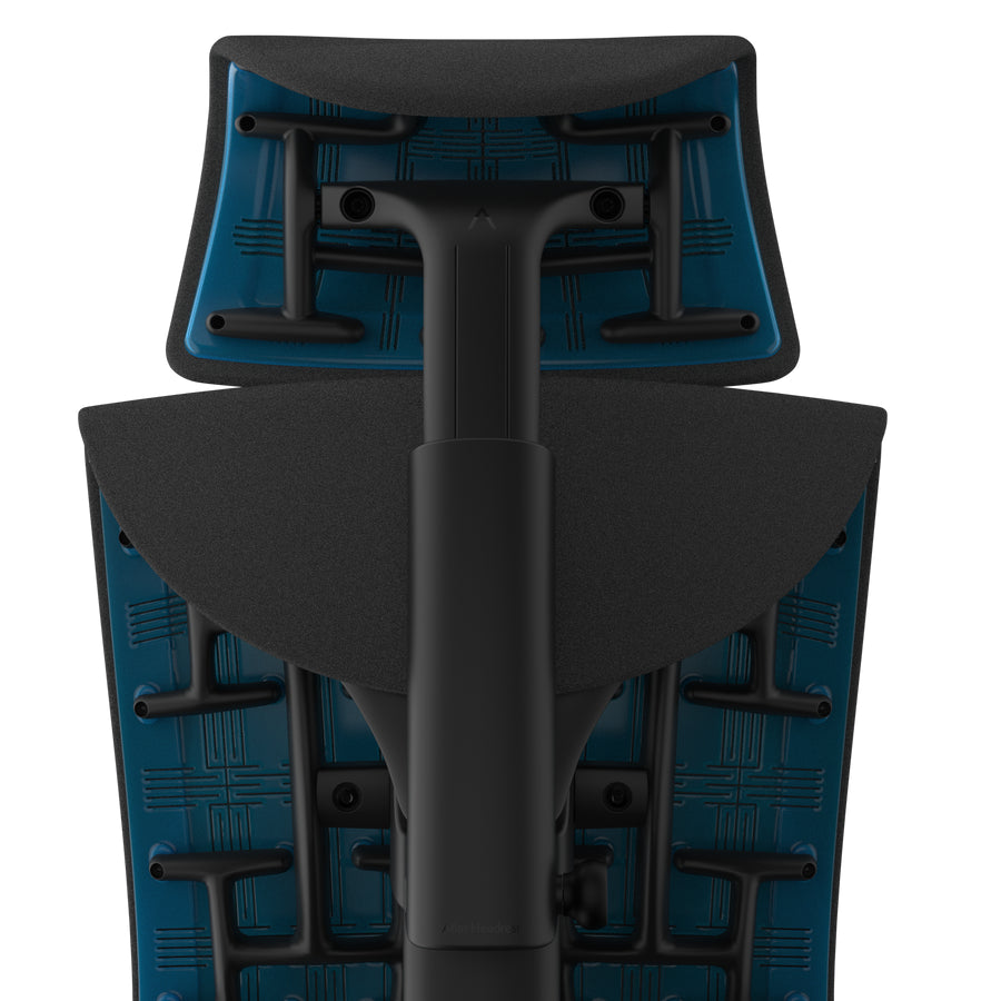 Atlas Headrest dla Herman Miller Embody (czarno-cyjanowy gaming)