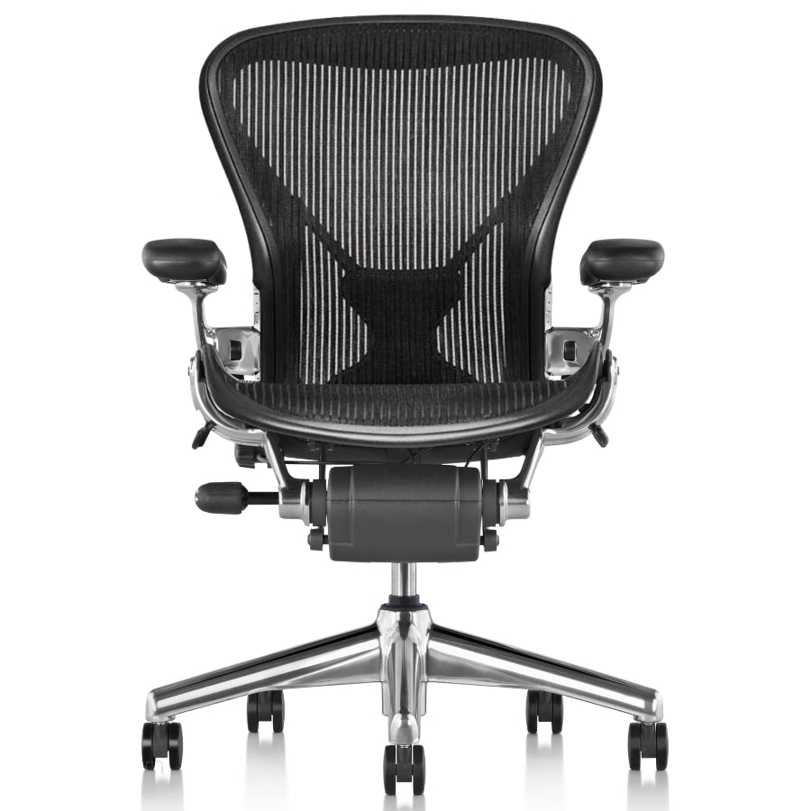 Odnowione krzesło Herman Miller Aeron Classic (polerowane)